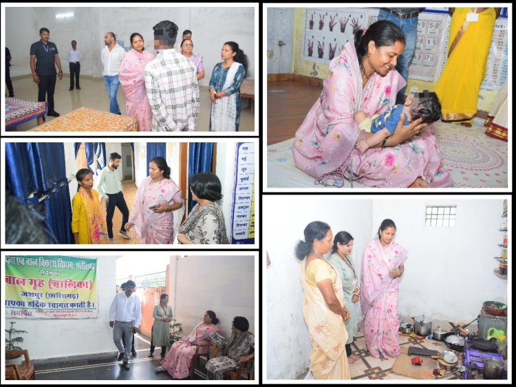 महिलाओं एवं बच्चों के संरक्षण संबंधित विभागीय और आवासीय संस्थाओं में भोजन, शयन आदि व्यवस्थाओं का महिला बाल विकास मंत्री लक्ष्मी राजवाड़े ने किया अवलोकन,पढ़ाई एवं अच्छा आचरण करने के लिए किया प्रेरित