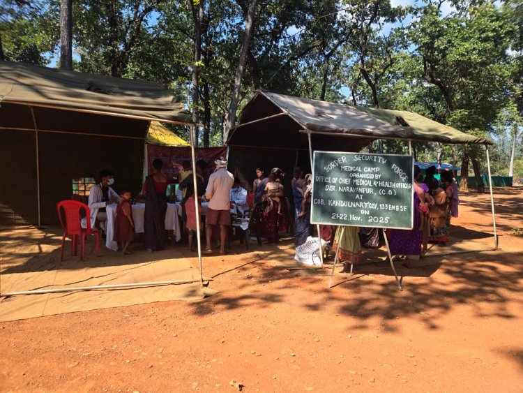 माओवाद प्रभावित क्षेत्रों में जीवन-रक्षा मिशन, 1324 ग्रामीणों का हुआ विशेषज्ञ स्वास्थ्य परीक्षण एवं उपचार