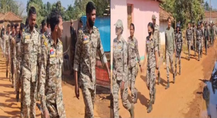 धर्मान्तरण बवाल के बाद अब शांति, पुलिस ने फ्लैग मार्च निकालकर शांति बनाए रखने की अपील