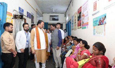 स्वास्थ्य मंत्री ने किया शहरी सामुदायिक स्वास्थ्य केंद्र का निरीक्षण
