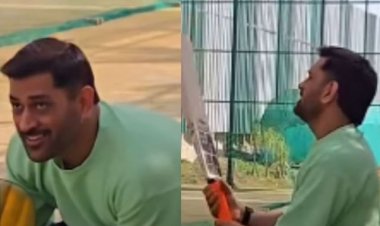 IPL 2026 से पहले नेट्स में जमकर पसीना बहाते दिखे पूर्व दिग्गज कप्तान MS धोनी,