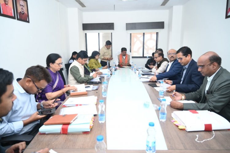 पंचायत एवं ग्रामीण विकास विभाग के बजट निर्माण को लेकर उपमुख्यमंत्री शर्मा ने ली समीक्षा बैठक