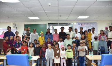 कैंसर दिवस पर एम्स में बाल कैंसर से उबर चुके बच्चों का सम्मान