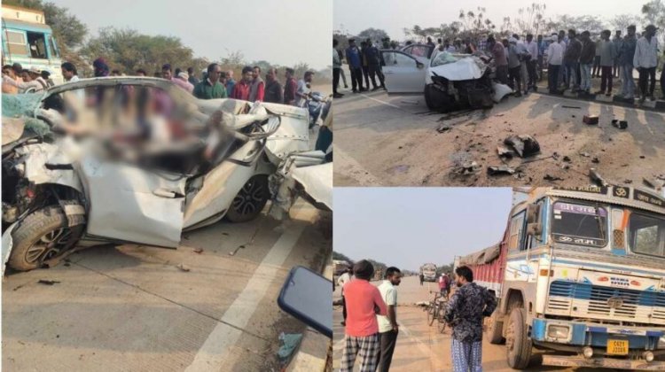 BREAKING : छत्तीसगढ़ में भीषण सड़क हादसा : 3 CRPF जवान समेत चार लोगों की दर्दनाक मौत, एक गंभीर