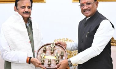 मध्यप्रदेश के डिप्टी CM राजेंद्र शुक्ला ने सीएम साय से की सौजन्य मुलाकात, रीवा-रायपुर हवाई सेवा शुरू होने पर जताई खुशी