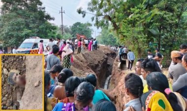 बालोद में बड़ा हादसा: सीवरेज लाइन खुदाई के दौरान धंसी मिट्टी, 4 मजदूर नाली में दबे; मौत की आशंका