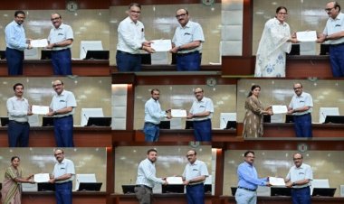 प्रशासनिक दक्षता का सम्मान: मुख्य सचिव ने ई-ऑफिस और समयबद्धता के लिए अधिकारियों-कर्मचारियों को किया सम्मानित