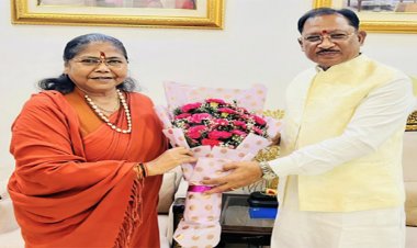 मुख्यमंत्री साय से राष्ट्रीय पिछड़ा वर्ग आयोग की अध्यक्ष साध्वी निरंजन ज्योति ने की सौजन्य भेंट