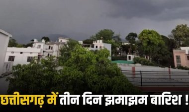 CG Weather : छत्तीसगढ़ में फिर मेहरबान हुआ मानसून, अगले 3 दिन झमाझम बारिश के आसार; इन जिलों के लिए अलर्ट