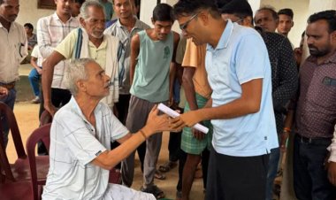 आमापाली में वित्त मंत्री ओपी चौधरी ने लगाई जन चौपाल, सुनी ग्रामीणों की समस्याएं