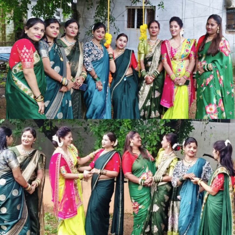 गरियाबंद में सावन झूला सेलिब्रेशन की धूम,ग्रीन साड़ी में सजी महिलाओं ने बढ़ाई कार्यक्रम की रौनक, डांस ड्रामा और एक्टिविटीज ने बांधा समां