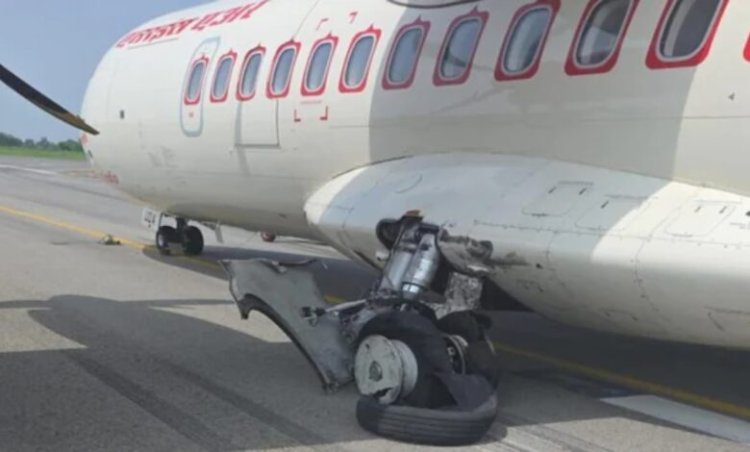 एयरपोर्ट पर बड़ा हादसा टला: लैंडिंग के दौरान Alliance Air फ्लाइट का टायर फटा, सभी यात्री सुरक्षित