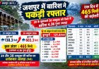 जशपुर में बारिश ने पकड़ी रफ्तार: 29 के मुकाबले 30 अक्टूबर को 465 मिमी बढ़ी बारिश, कुनकुरी में 121.8 मिमी बरसा पानी