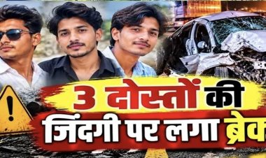 CG : दर्दनाक सड़क हादसा,तेज रफ्तार कार पुलिया से टकराई,बर्थडे मनाने जा रहे थे ढाबा,3 दोस्तों की मौत, 2 घायल;