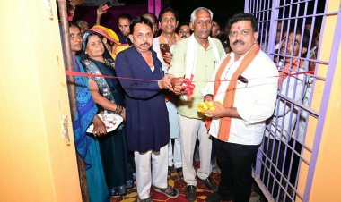 उप मुख्यमंत्री  विजय शर्मा ने मड़मड़ा में आंगनबाड़ी और अटल डिजिटल सेवा केंद्र का किया लोकार्पण
