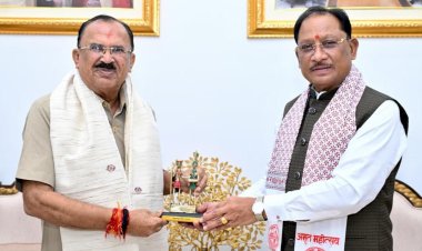 मुख्यमंत्री विष्णु देव साय से राजस्थान विधानसभा अध्यक्ष वासुदेव देवनानी ने की मुलाकात